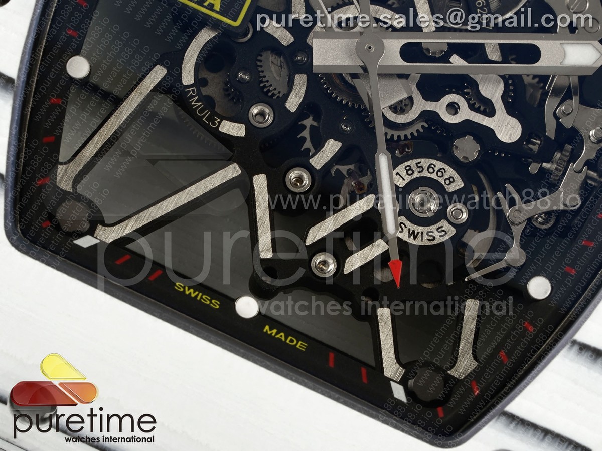 RM35-01 White NTPT ZF Skeleton Dial on White Shark Strap RMUL3