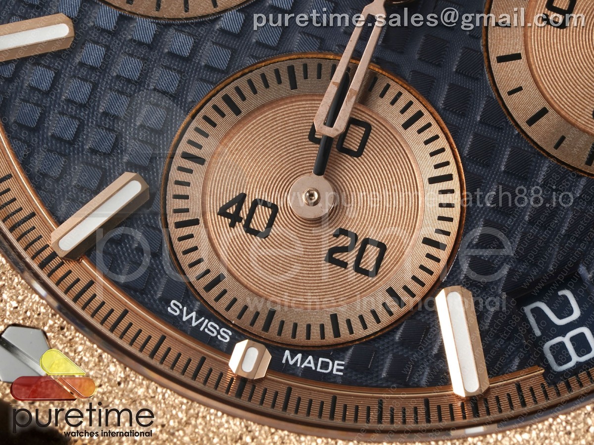 Royal Oak Chrono 26240 Frosted RG APSF Blue Dial on RG Bracelet SA4401