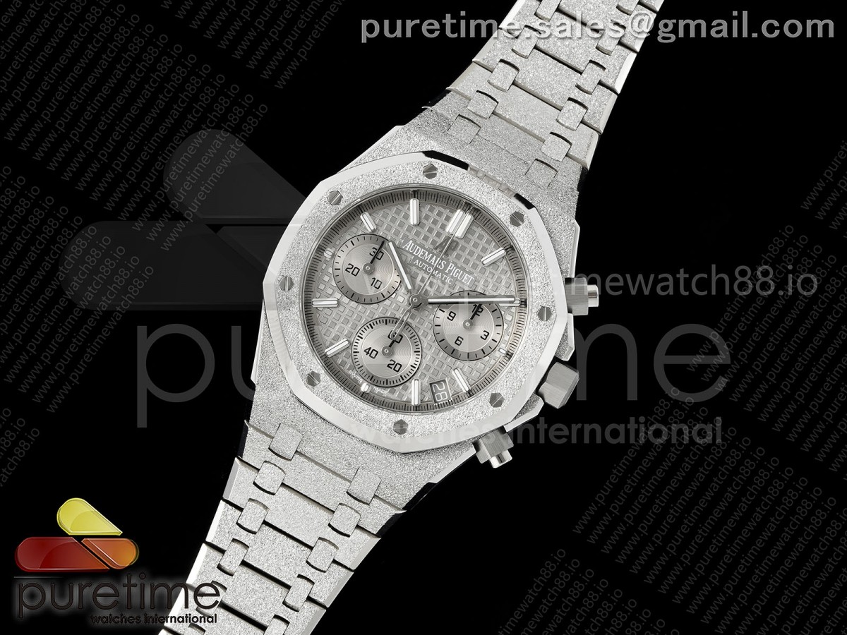 Royal Oak Chrono 26240 Frosted SS APSF Silver Dial on SS Bracelet SA4401