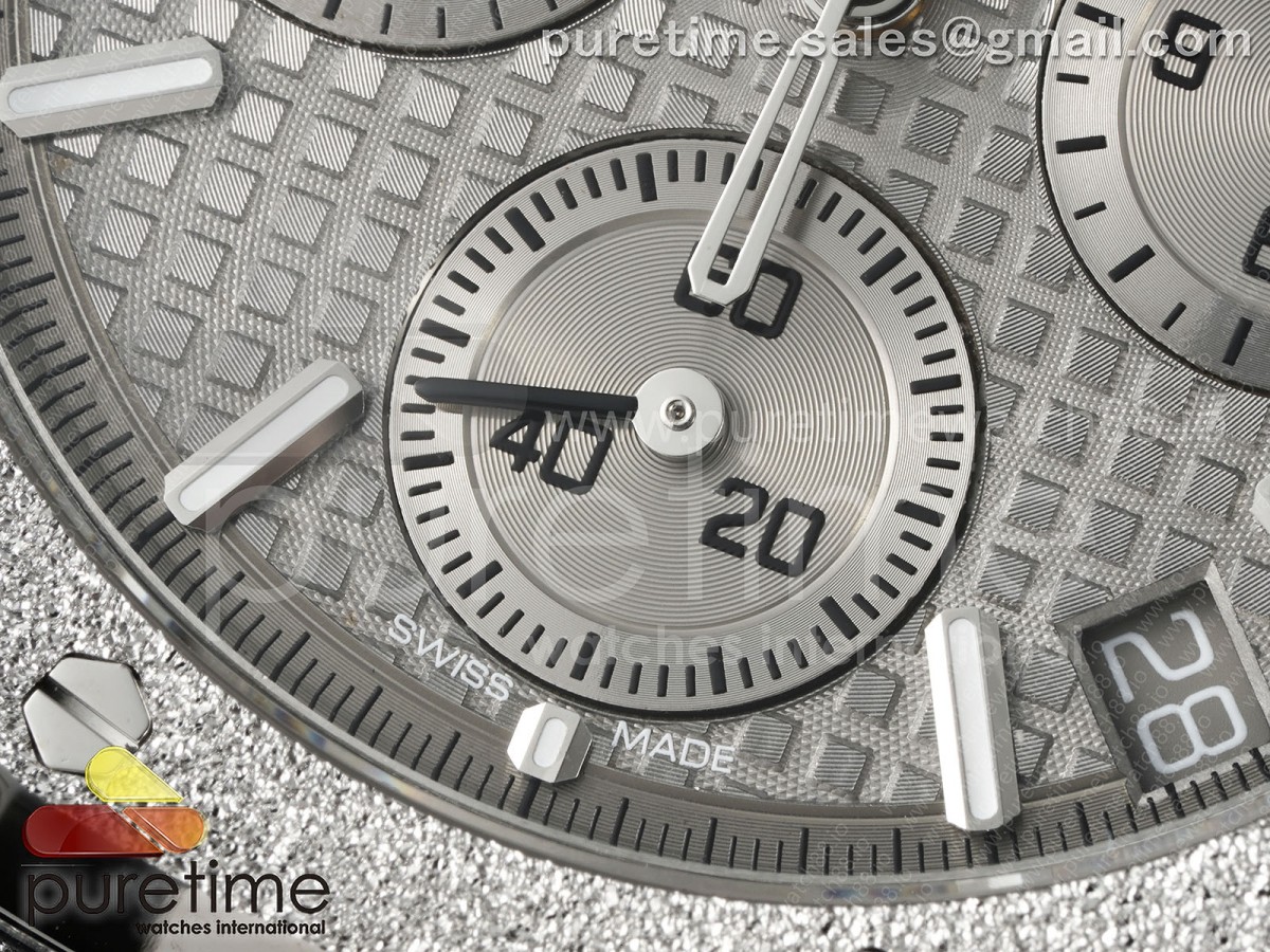 Royal Oak Chrono 26240 Frosted SS APSF Silver Dial on SS Bracelet SA4401