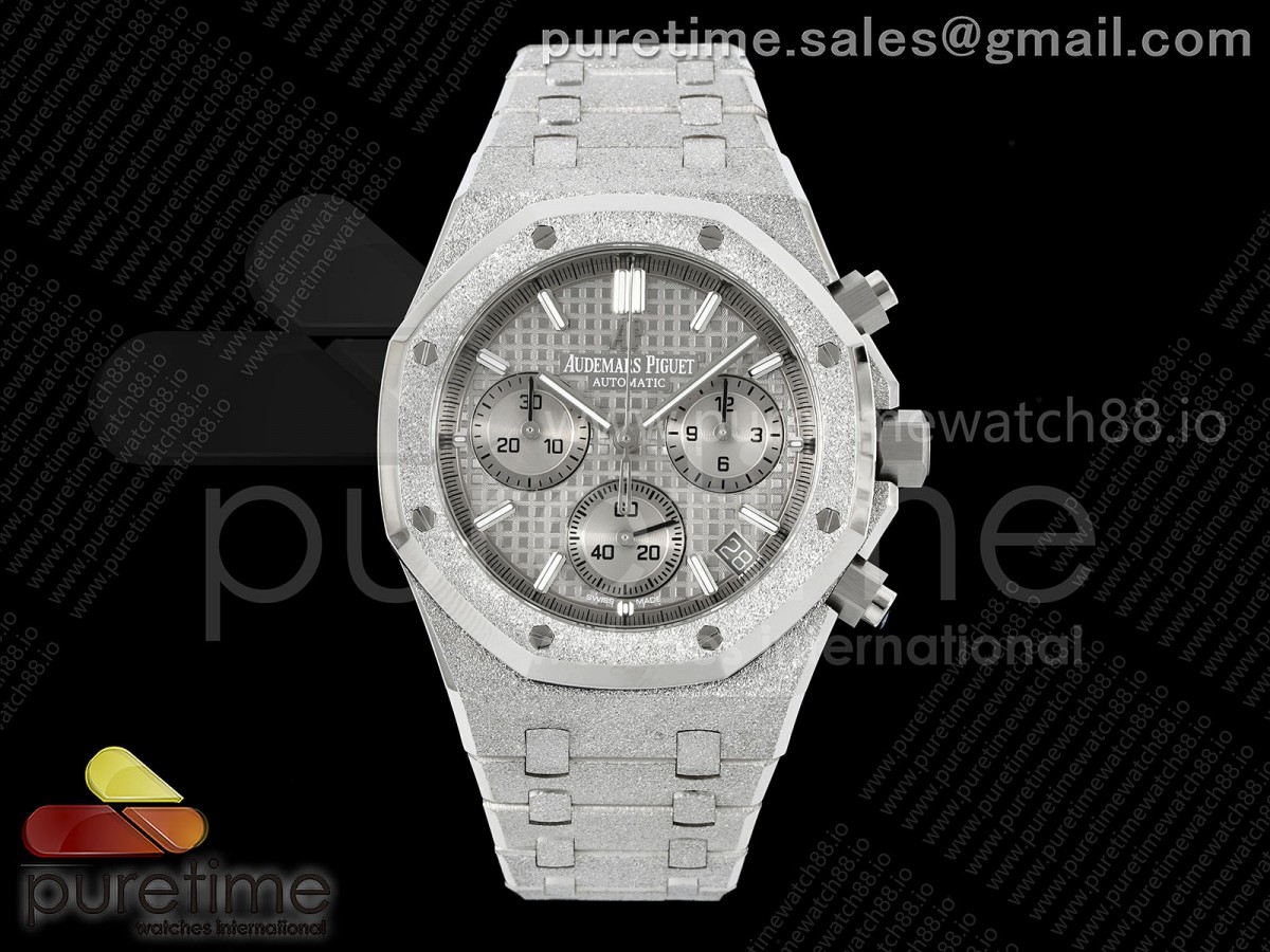 Royal Oak Chrono 26240 Frosted SS APSF Silver Dial on SS Bracelet SA4401