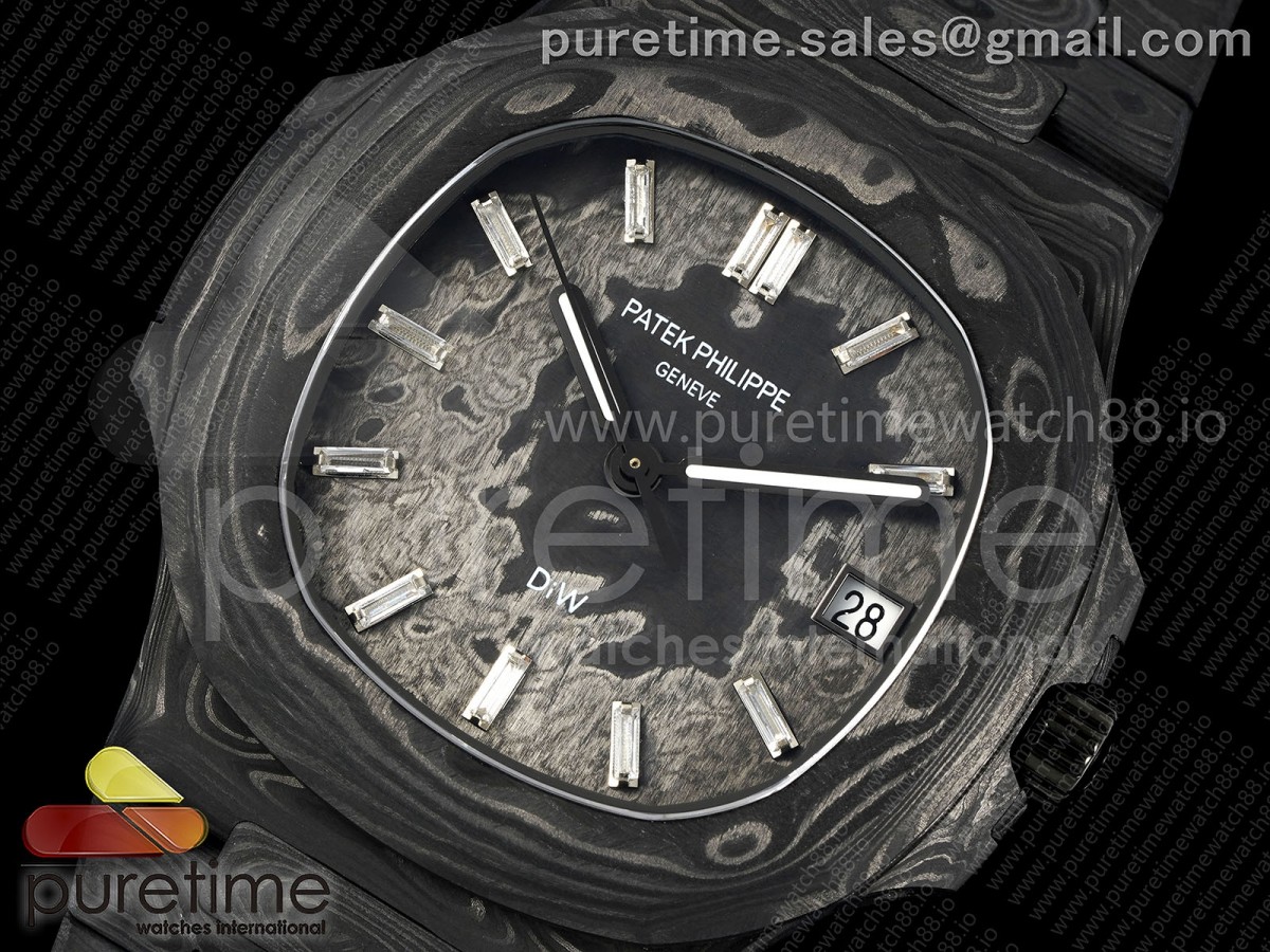 Nautilus 5711 DIW Carbon DIWF Carbon Crystal Dial on Carbon Bracelet 324CS