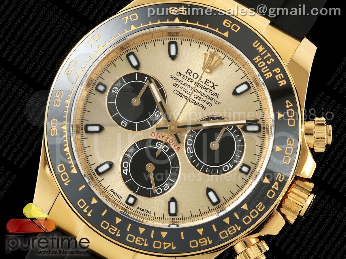 Daytona 126518 ARF YG/Black Dial on Oysterflex Strap DD4131