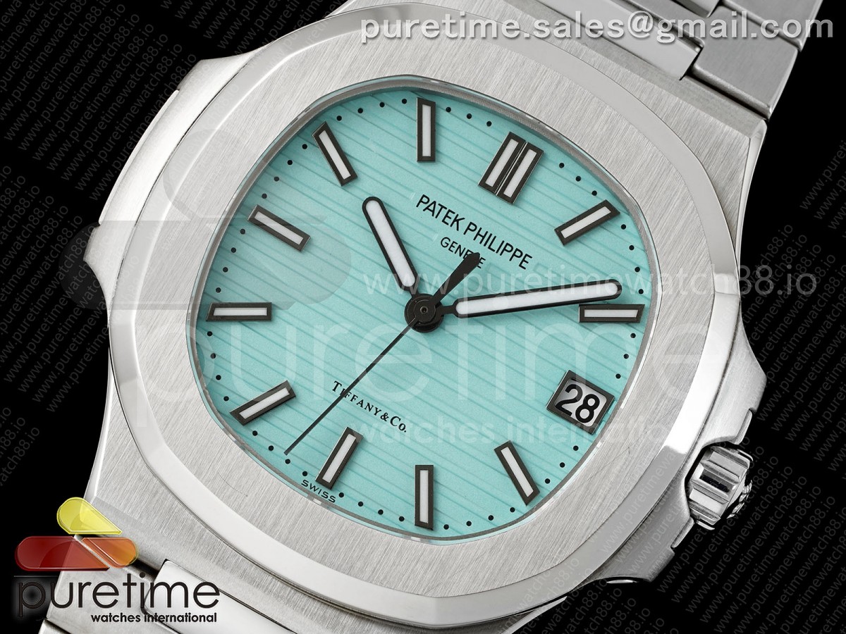 Nautilus 5711 DF Tiffany Blue Dial on SS Bracelet SA324