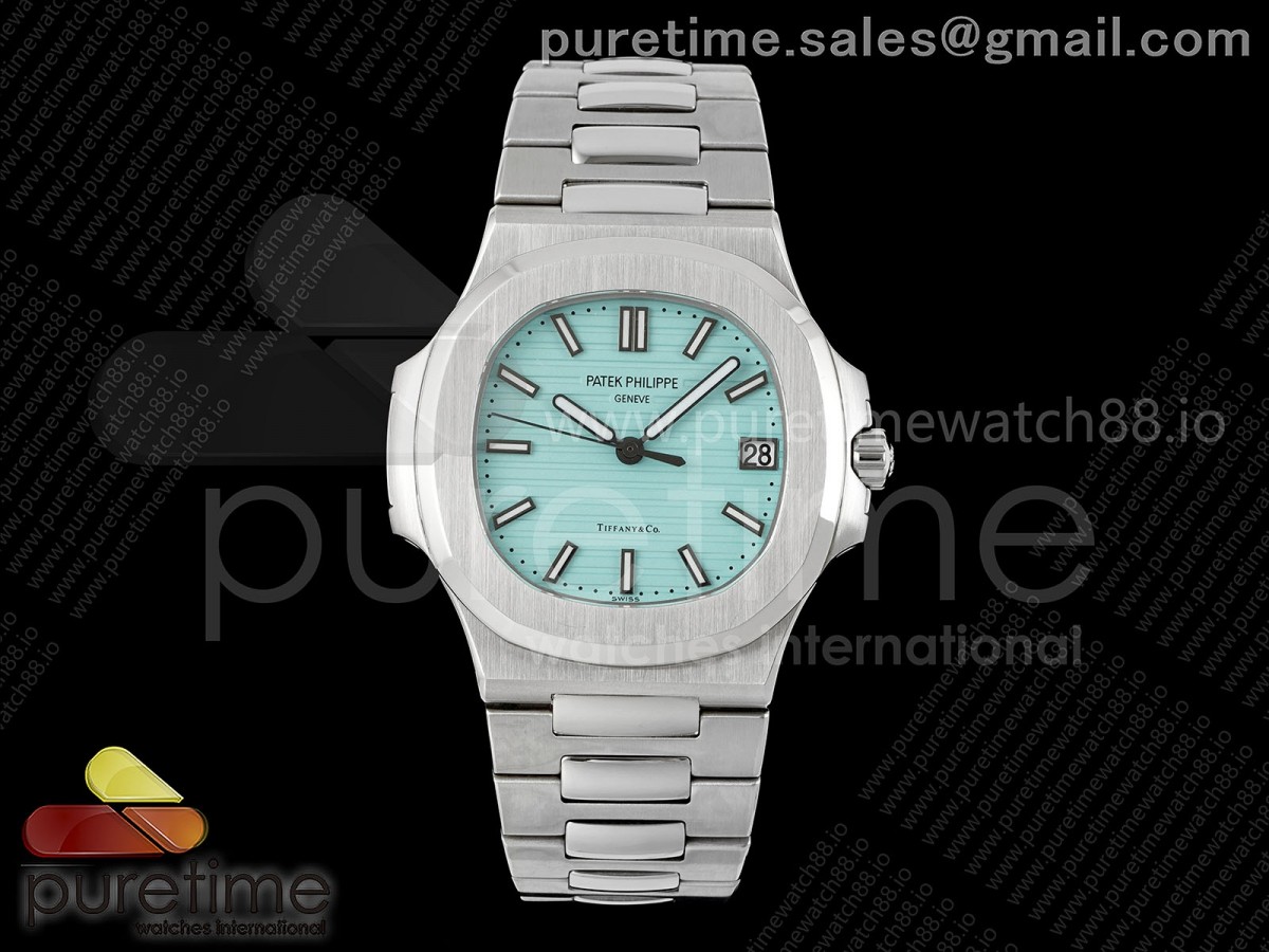 Nautilus 5711 DF Tiffany Blue Dial on SS Bracelet SA324
