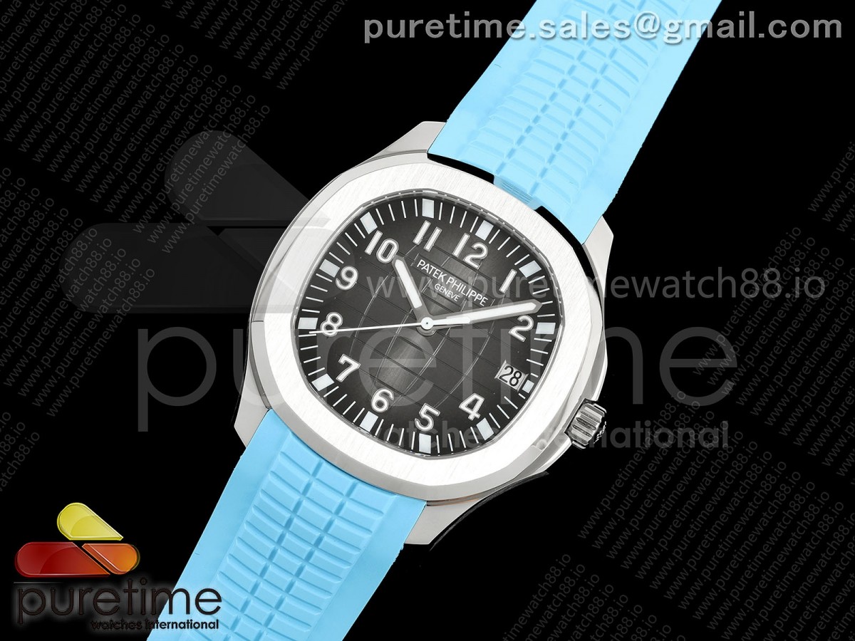 Aquanaut 5167 SS BBF Gray Dial on Blue Rubber Strap DD324