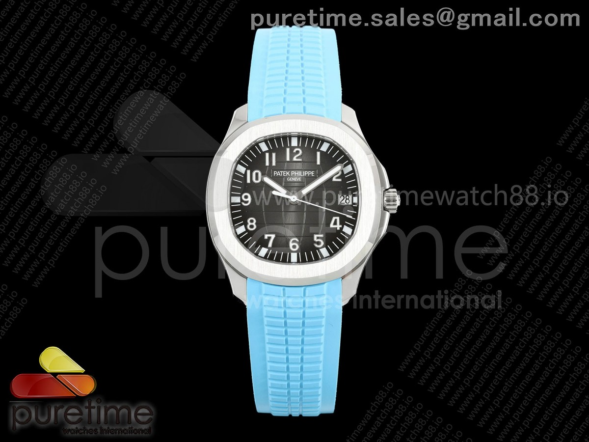 Aquanaut 5167 SS BBF Gray Dial on Blue Rubber Strap DD324