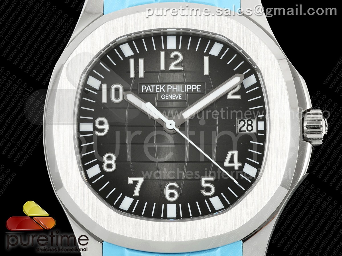 Aquanaut 5167 SS BBF Gray Dial on Blue Rubber Strap DD324