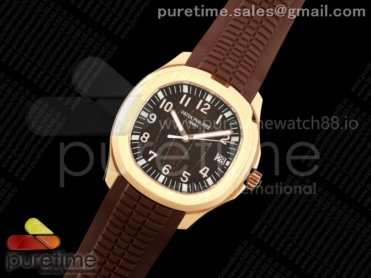 Aquanaut 5167 RG BBF Brown Dial on Brown Rubber Strap DD324