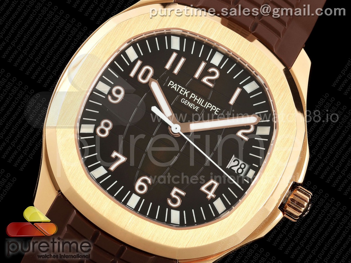 Aquanaut 5167 RG BBF Brown Dial on Brown Rubber Strap DD324