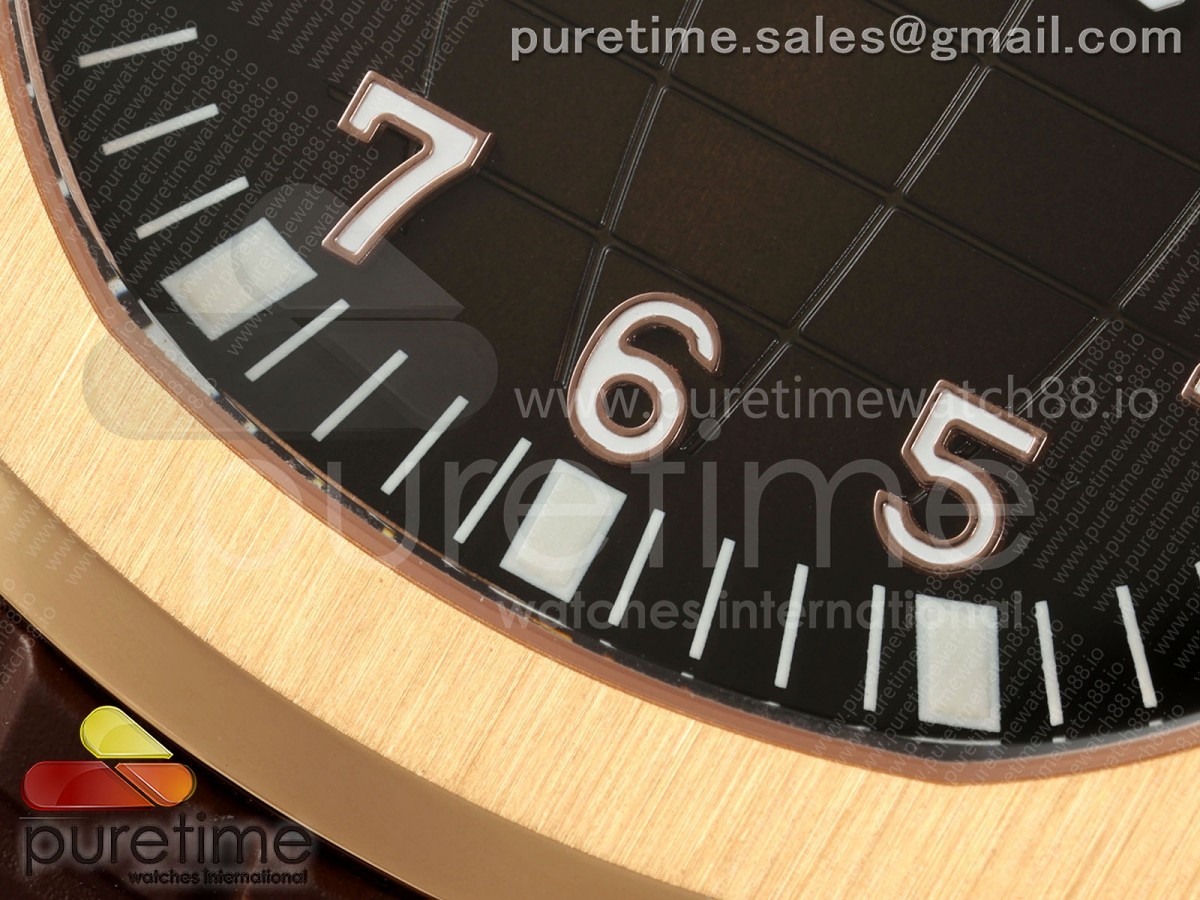 Aquanaut 5167 RG BBF Brown Dial on Brown Rubber Strap DD324