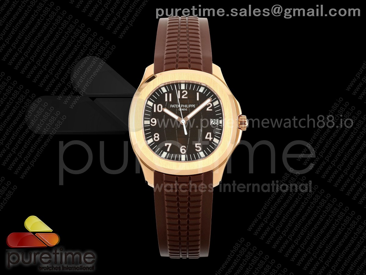 Aquanaut 5167 RG BBF Brown Dial on Brown Rubber Strap DD324