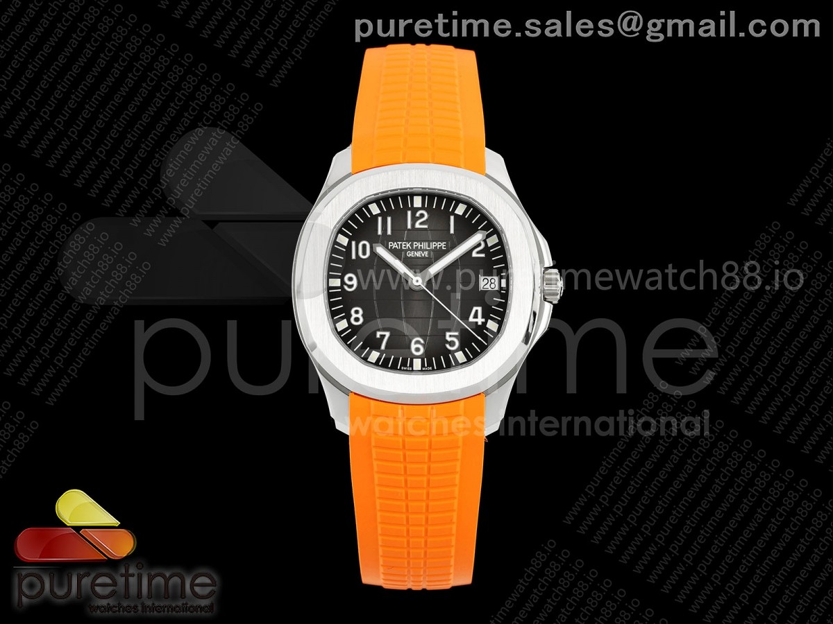 Aquanaut 5167 SS DDF Gray Dial on Orange Rubber Strap DD324