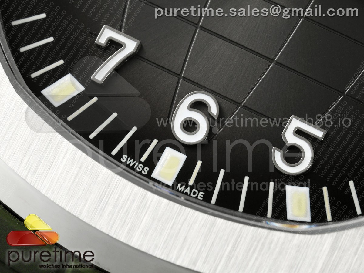 Aquanaut 5167 SS DDF Gray Dial on Green Rubber Strap DD324