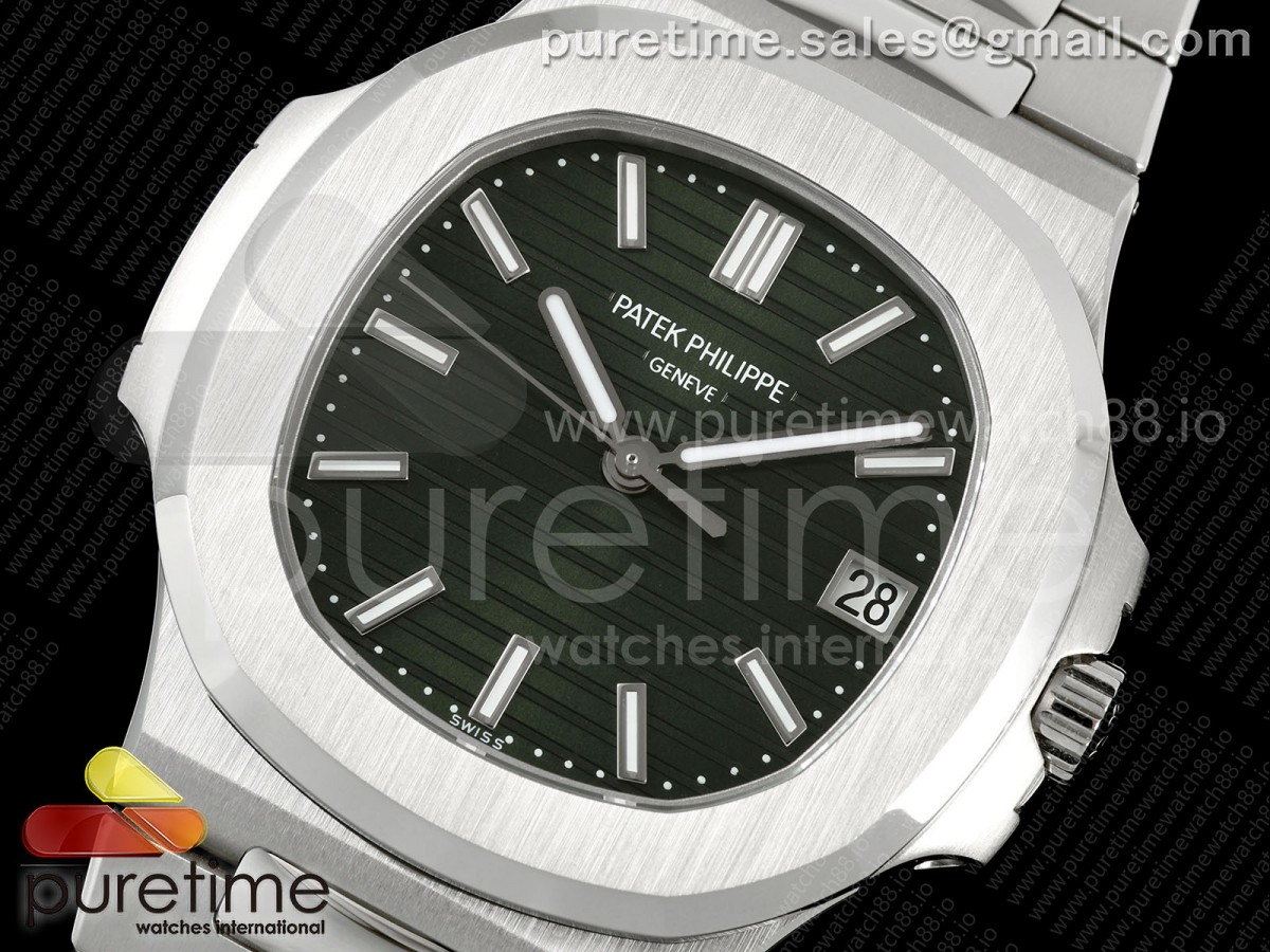 Nautilus 5711 BBF Green Dial on SS Bracelet DD324