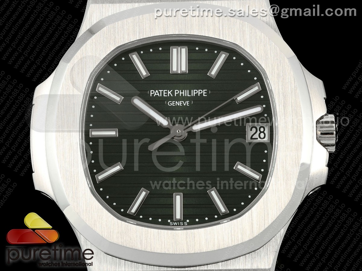 Nautilus 5711 BBF Green Dial on SS Bracelet DD324