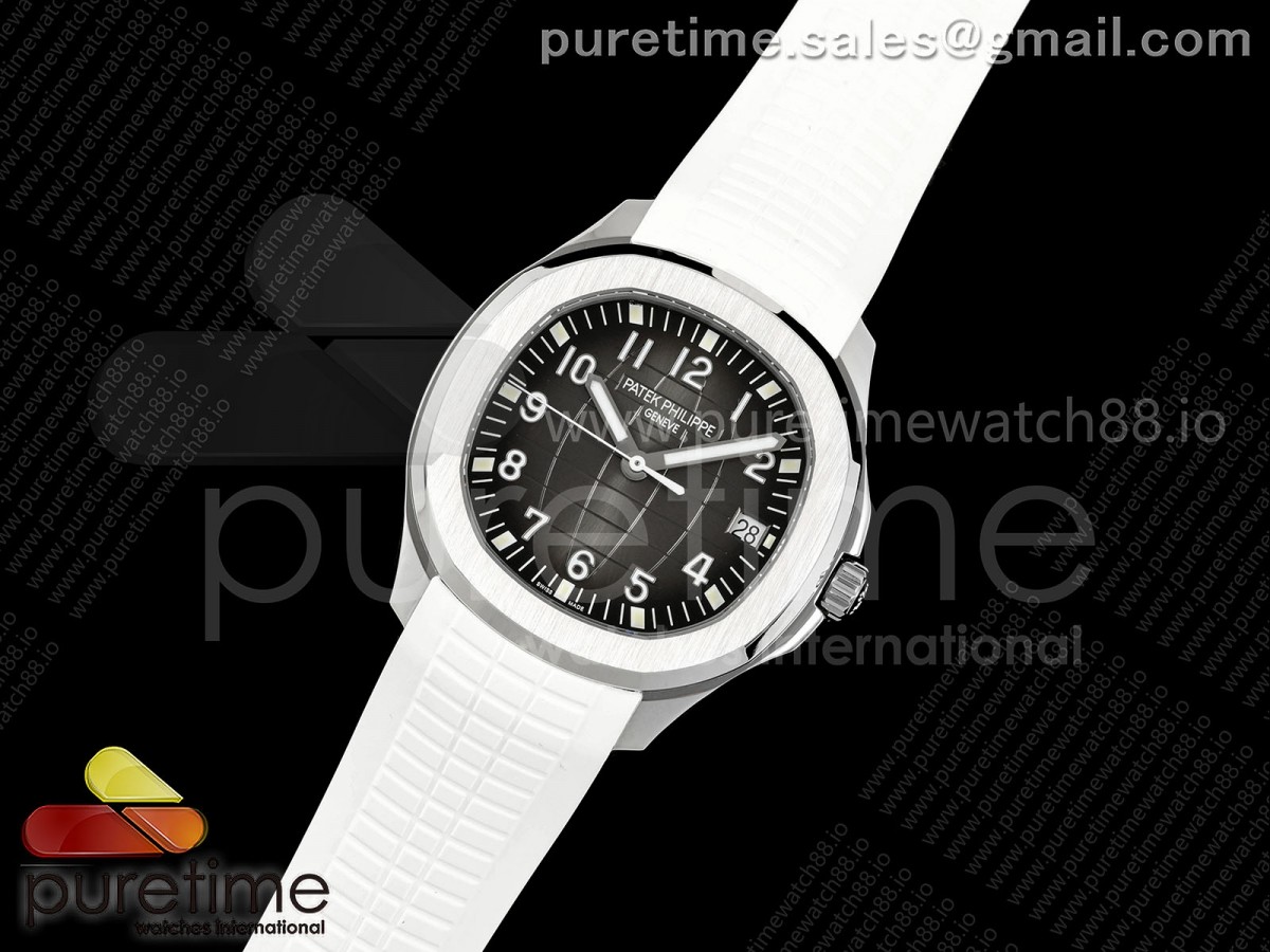 Aquanaut 5167 SS DDF Gray Dial on White Rubber Strap DD330