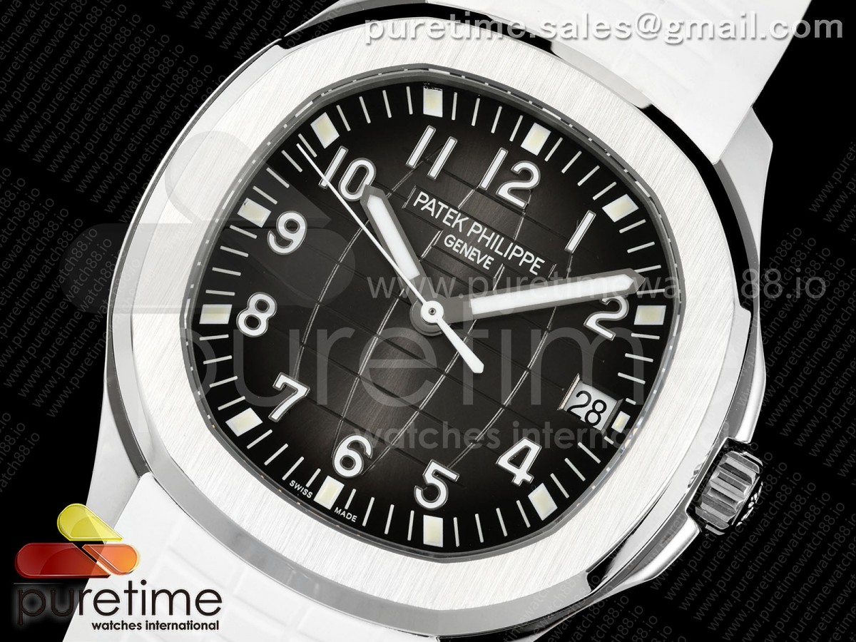 Aquanaut 5167 SS DDF Gray Dial on White Rubber Strap DD330