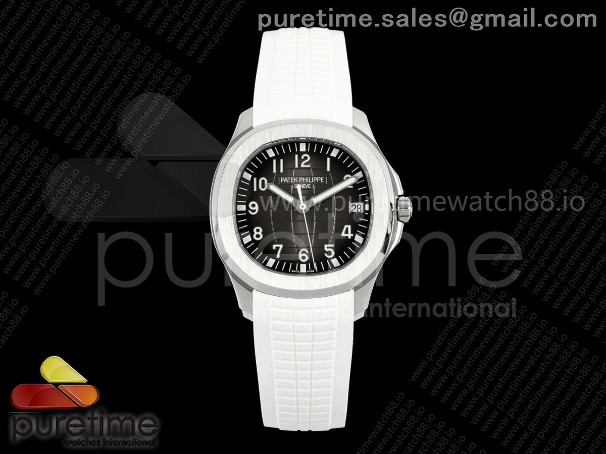 Aquanaut 5167 SS DDF Gray Dial on White Rubber Strap DD330