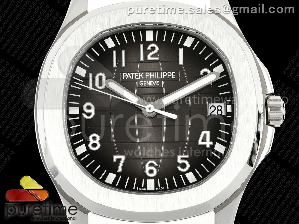 Aquanaut 5167 SS DDF Gray Dial on White Rubber Strap DD330