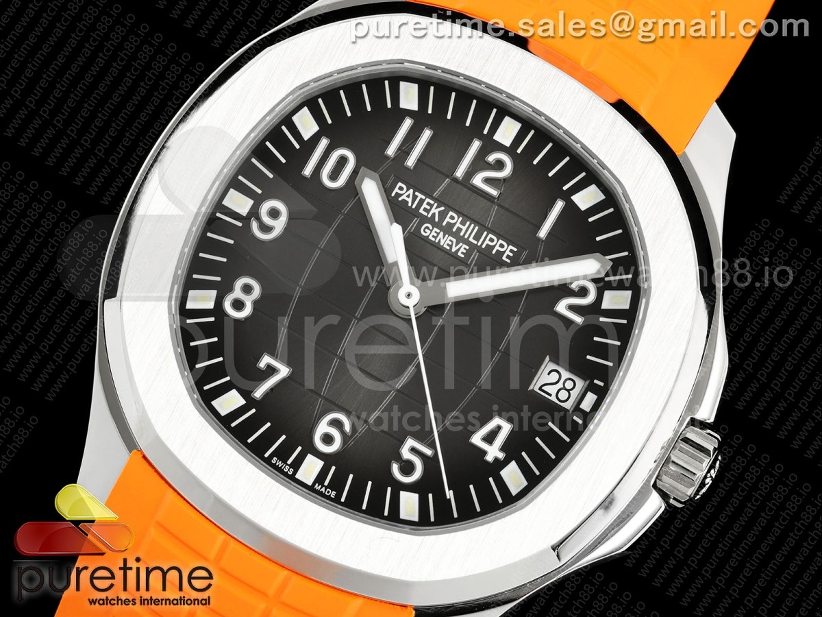 Aquanaut 5167 SS DDF Gray Dial on Orange Rubber Strap DD330
