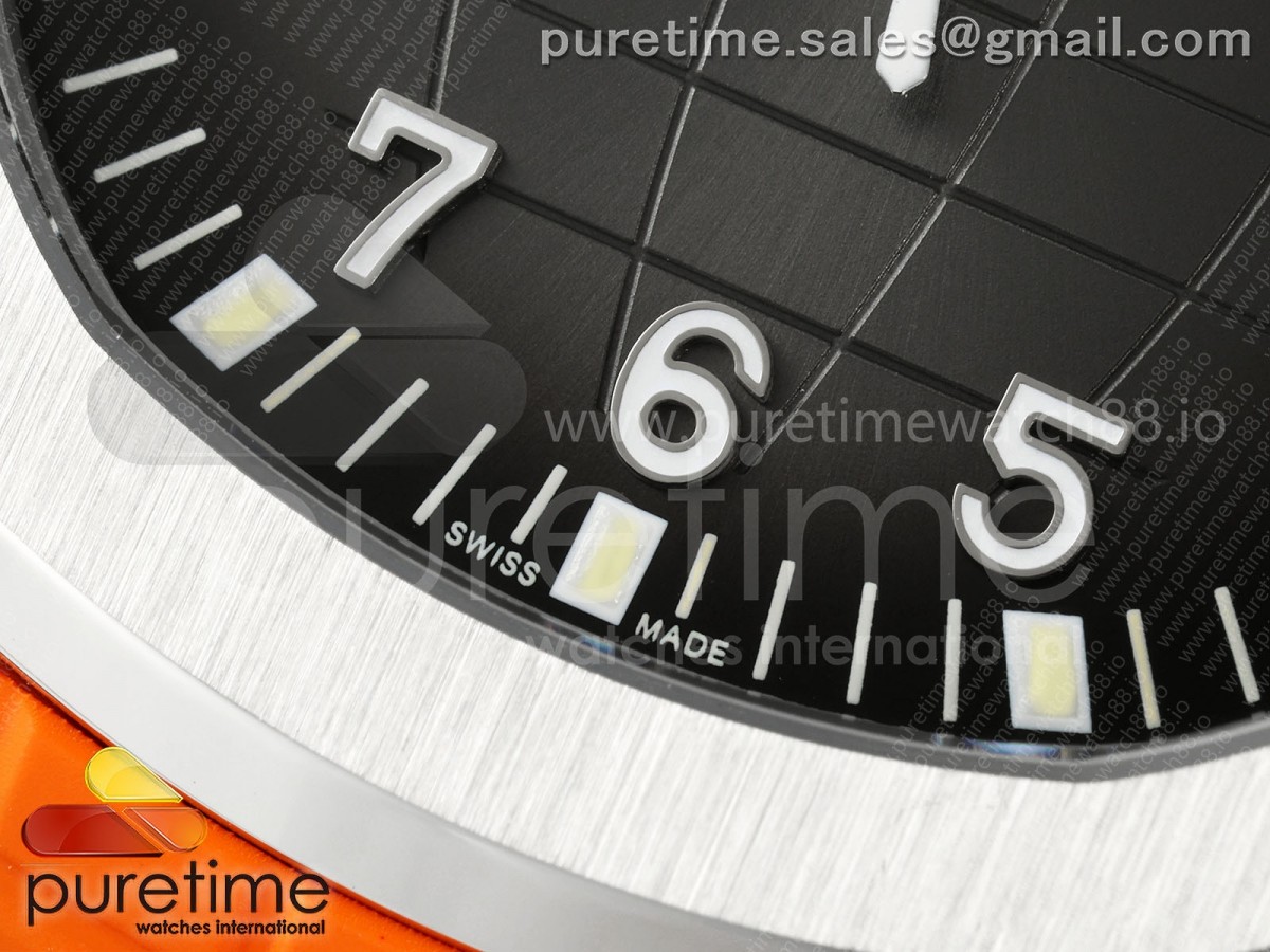 Aquanaut 5167 SS DDF Gray Dial on Orange Rubber Strap DD330