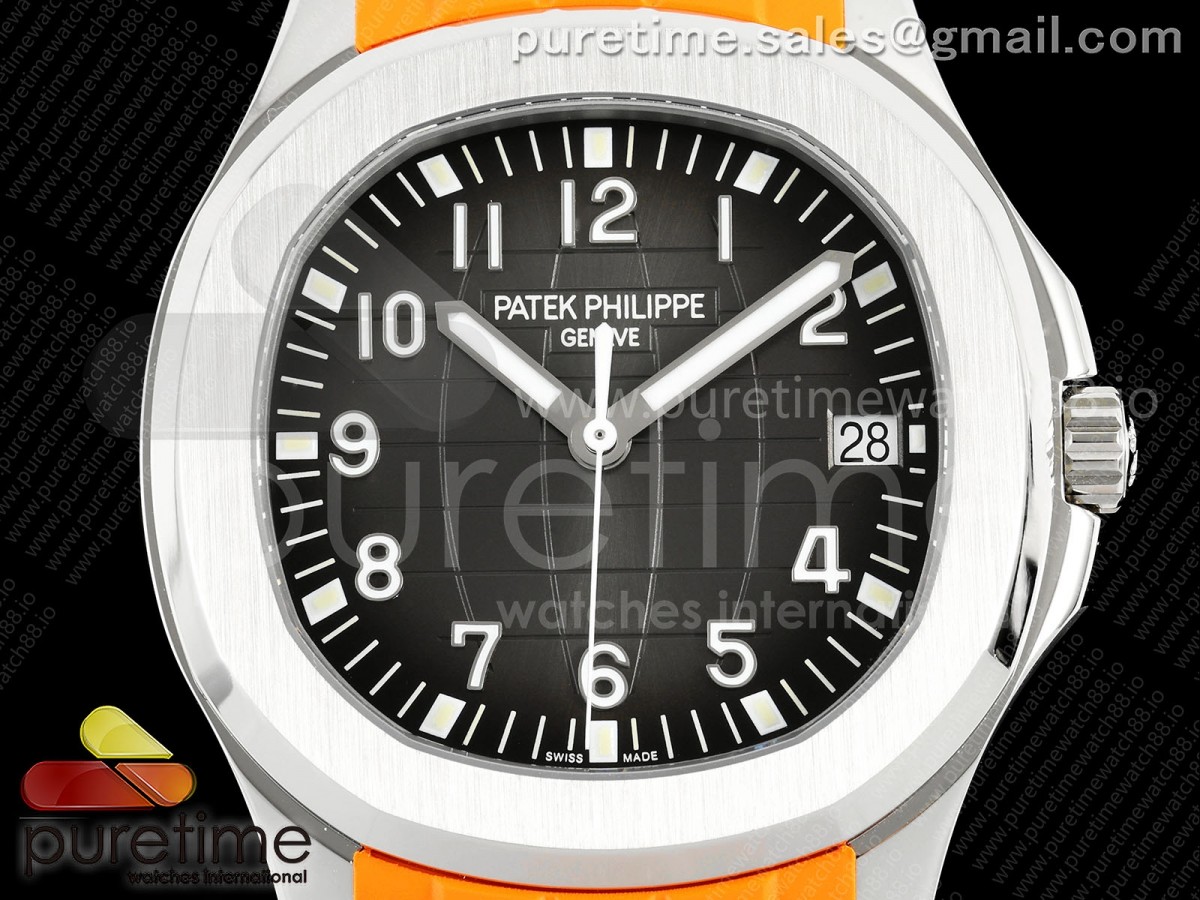 Aquanaut 5167 SS DDF Gray Dial on Orange Rubber Strap DD330