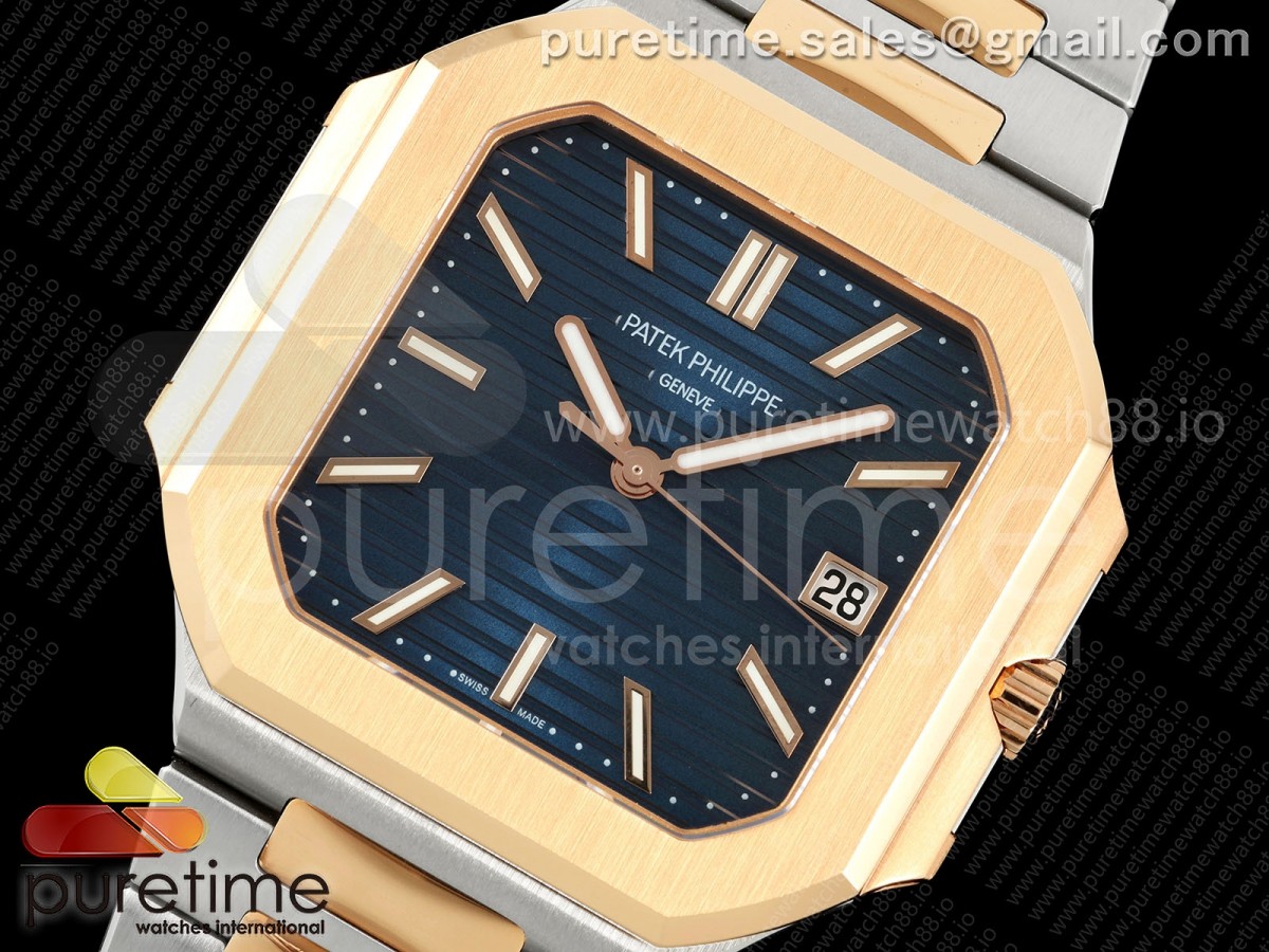 Cubitus 7128 SS/RG APWF Blue Dial on SS/RG Bracelet SA330