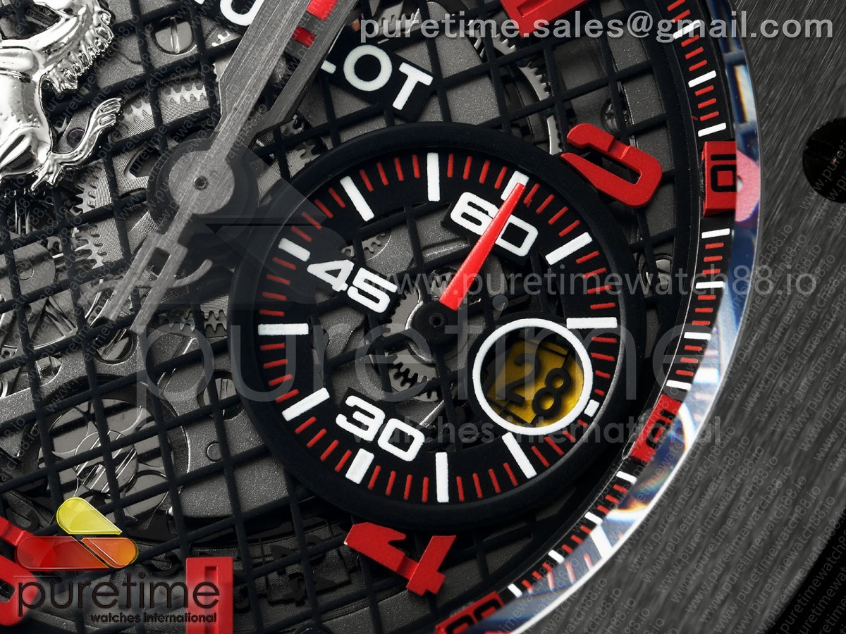 Big Bang Ferrari Speciale Ceramic HBBF on Red Gummy Strap A1241