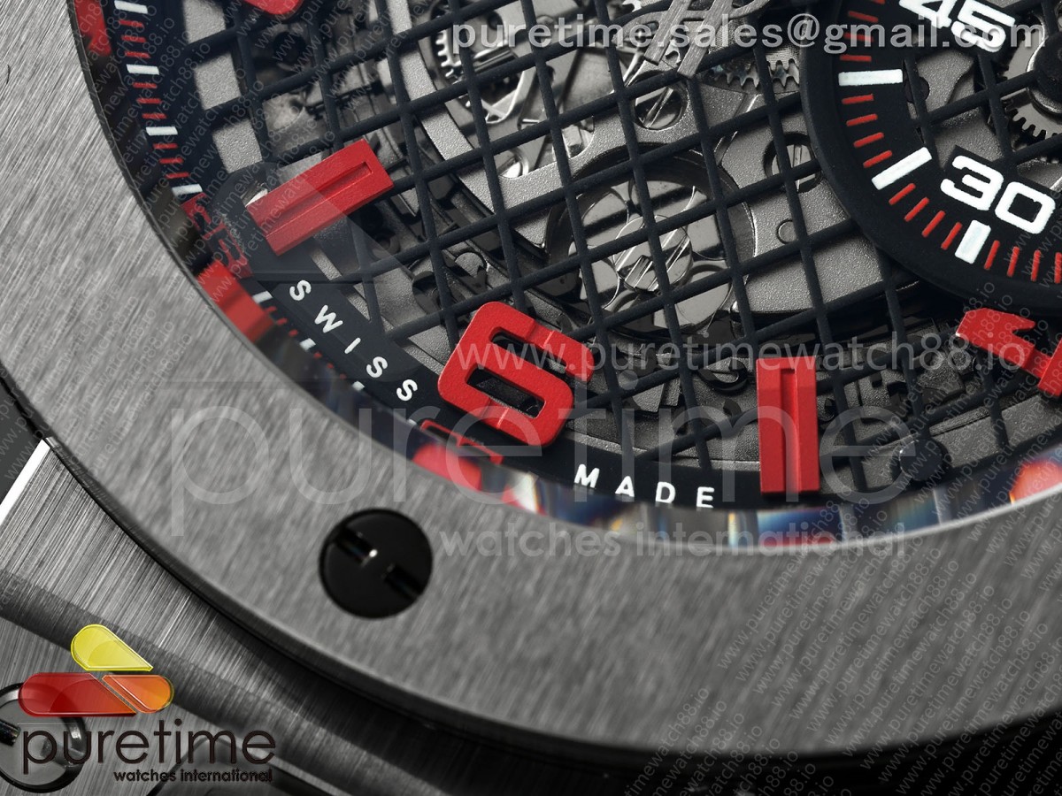 Big Bang Ferrari Speciale Ceramic HBBF on Red Gummy Strap A1241