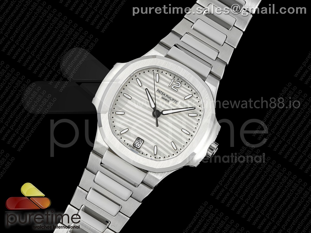 Nautilus 7118 Ladies DDF Silver Dial on SS Bracelet DD324