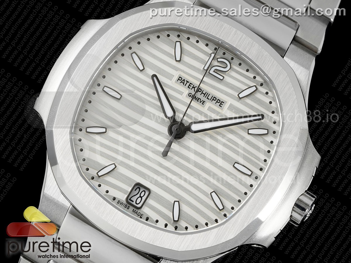 Nautilus 7118 Ladies DDF Silver Dial on SS Bracelet DD324