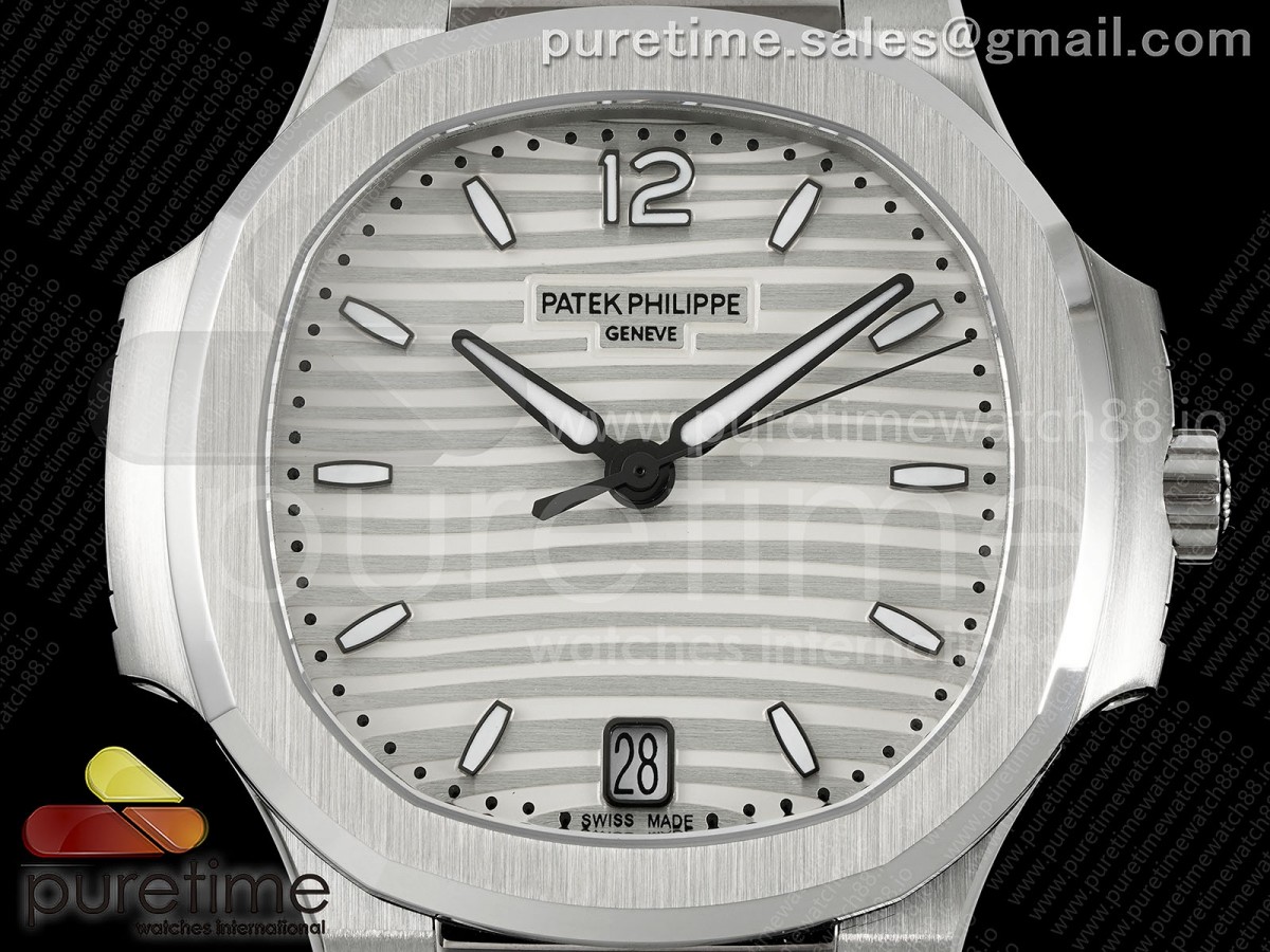 Nautilus 7118 Ladies DDF Silver Dial on SS Bracelet DD324