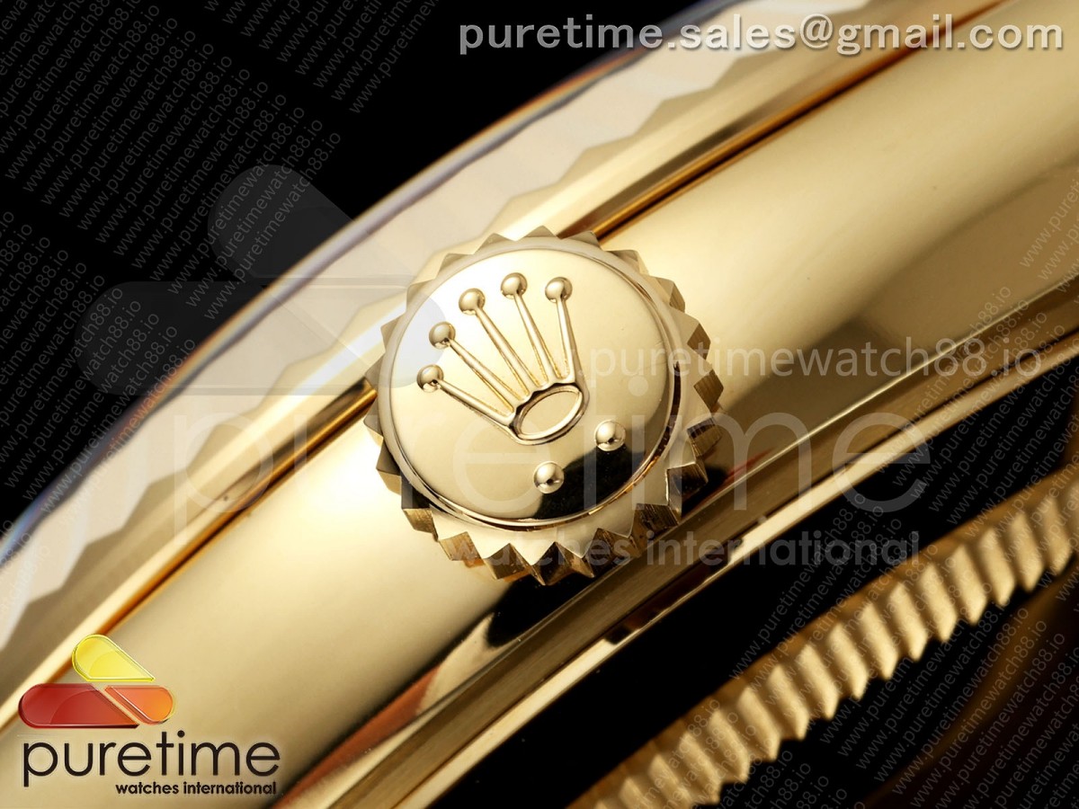 Day Date 40 YG RCF Green Roman Dial on President Bracelet VR3255
