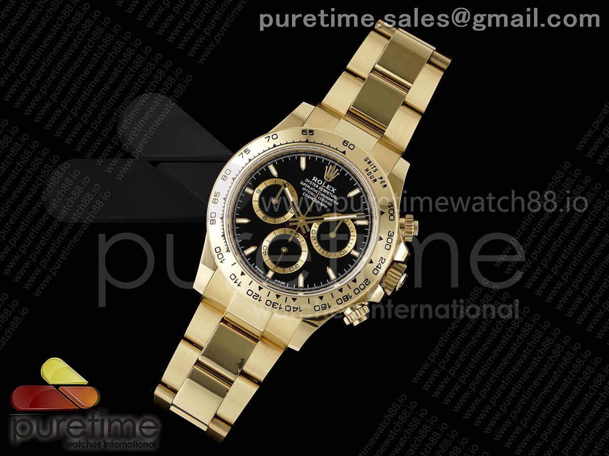 Daytona 126508 AVF Black Stick Dial on YG Braclet DD4131 (Mod)