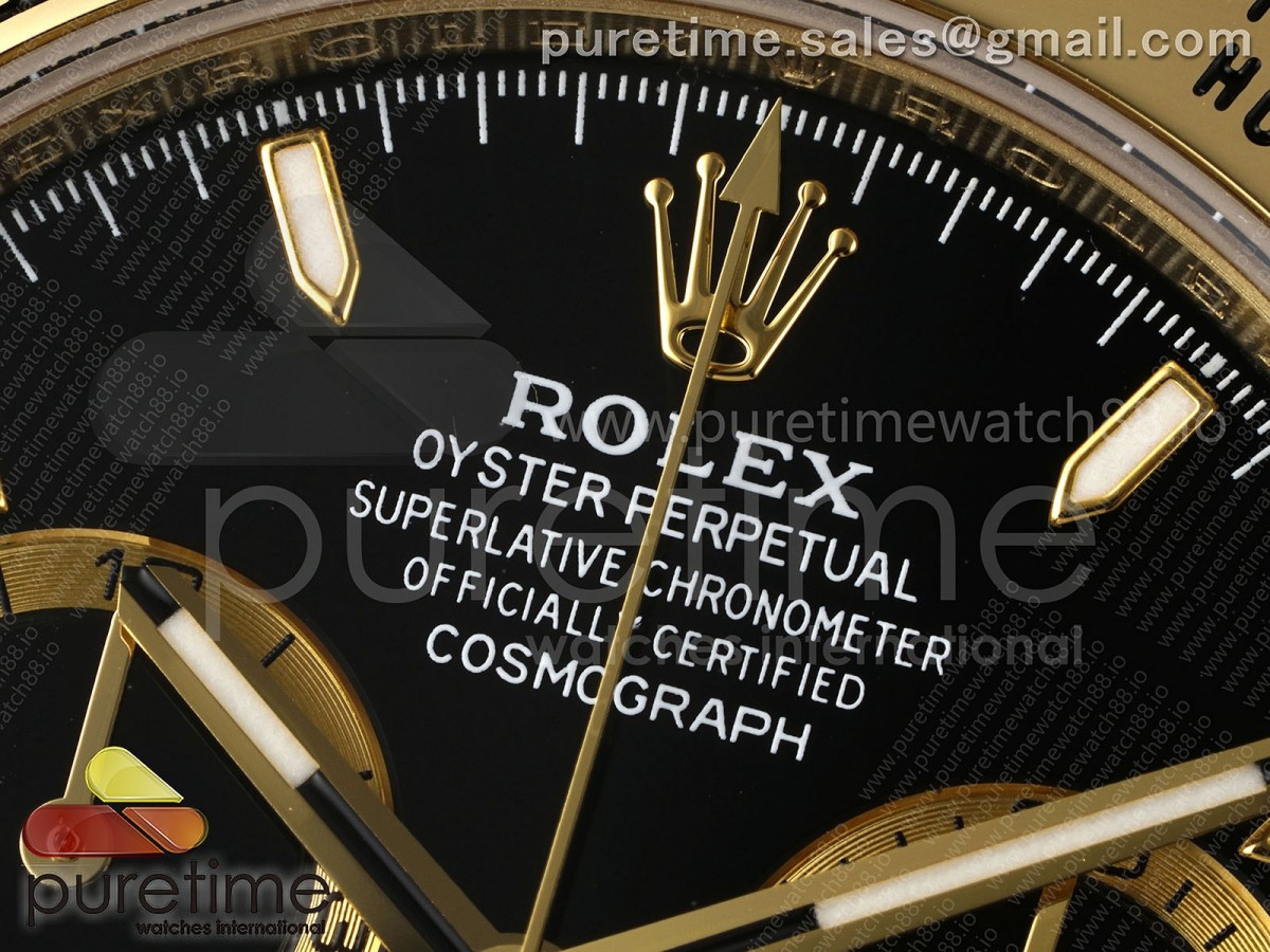 Daytona 126508 AVF Black Stick Dial on YG Braclet DD4131 (Mod)