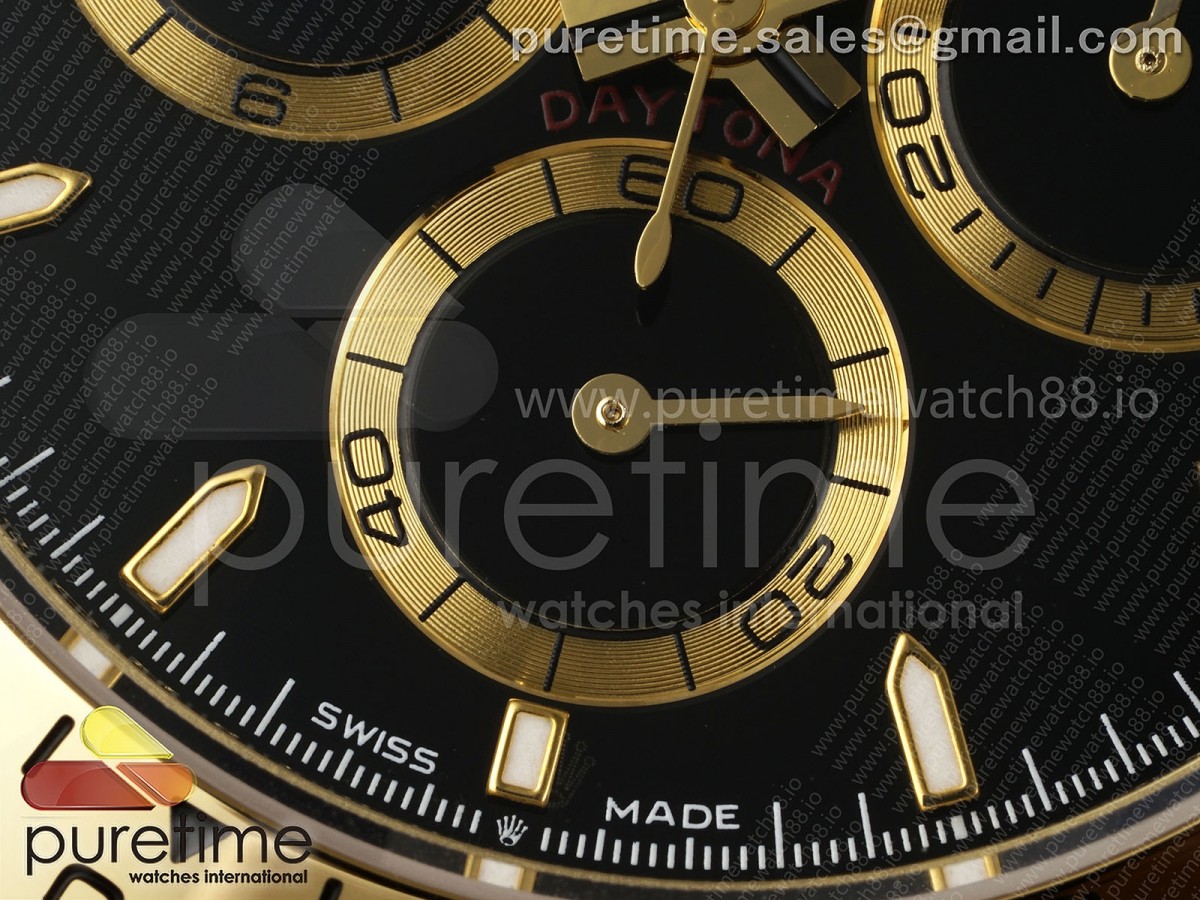 Daytona 126508 AVF Black Stick Dial on YG Braclet DD4131 (Mod)