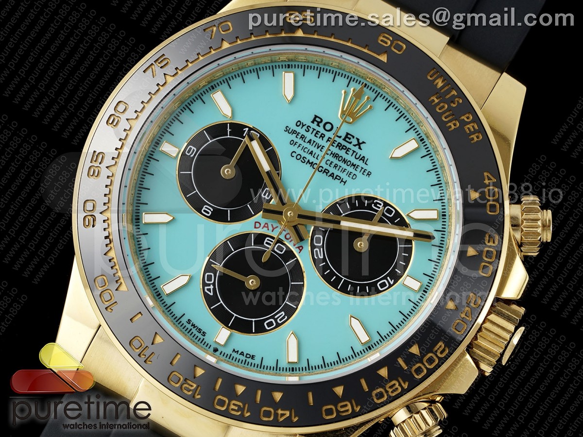 Daytona 126518 AVF Tiffany Blue Dial on Oysterflex Strap DD4131 (Mod)