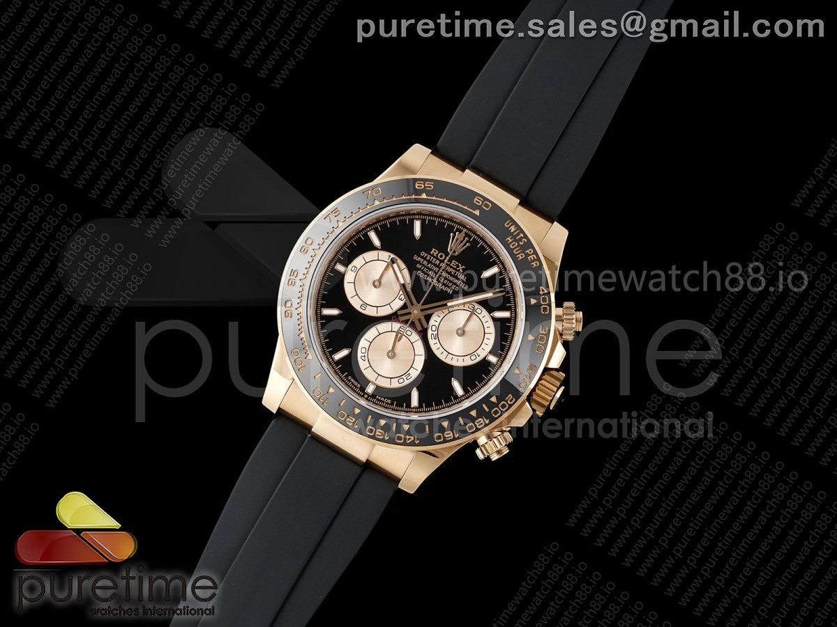 Daytona 126515 AVF Black/RG Dial on Oysterflex Strap DD4131 (Mod)
