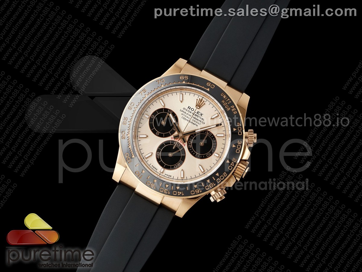 Daytona 126515 AVF RG/Black Dial on Oysterflex Strap DD4131 (Mod)