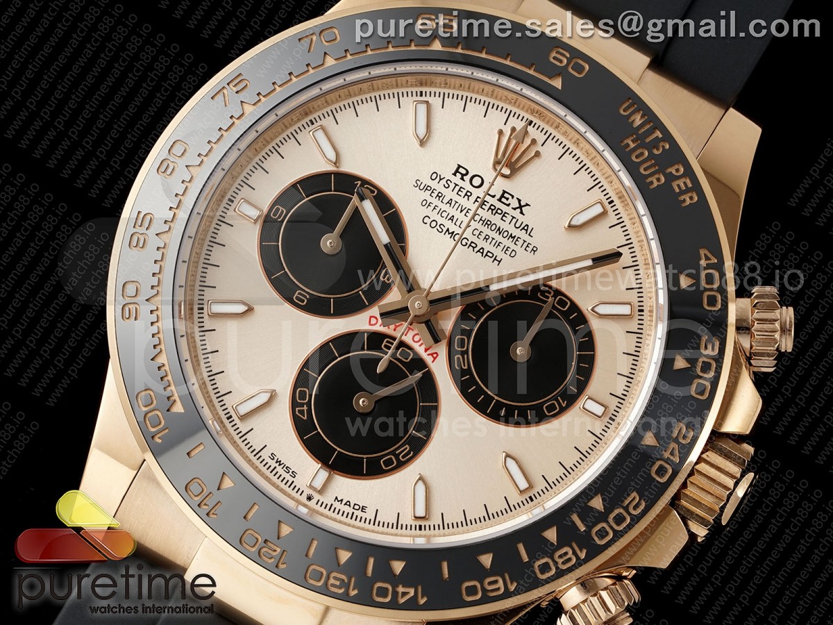 Daytona 126515 AVF RG/Black Dial on Oysterflex Strap DD4131 (Mod)