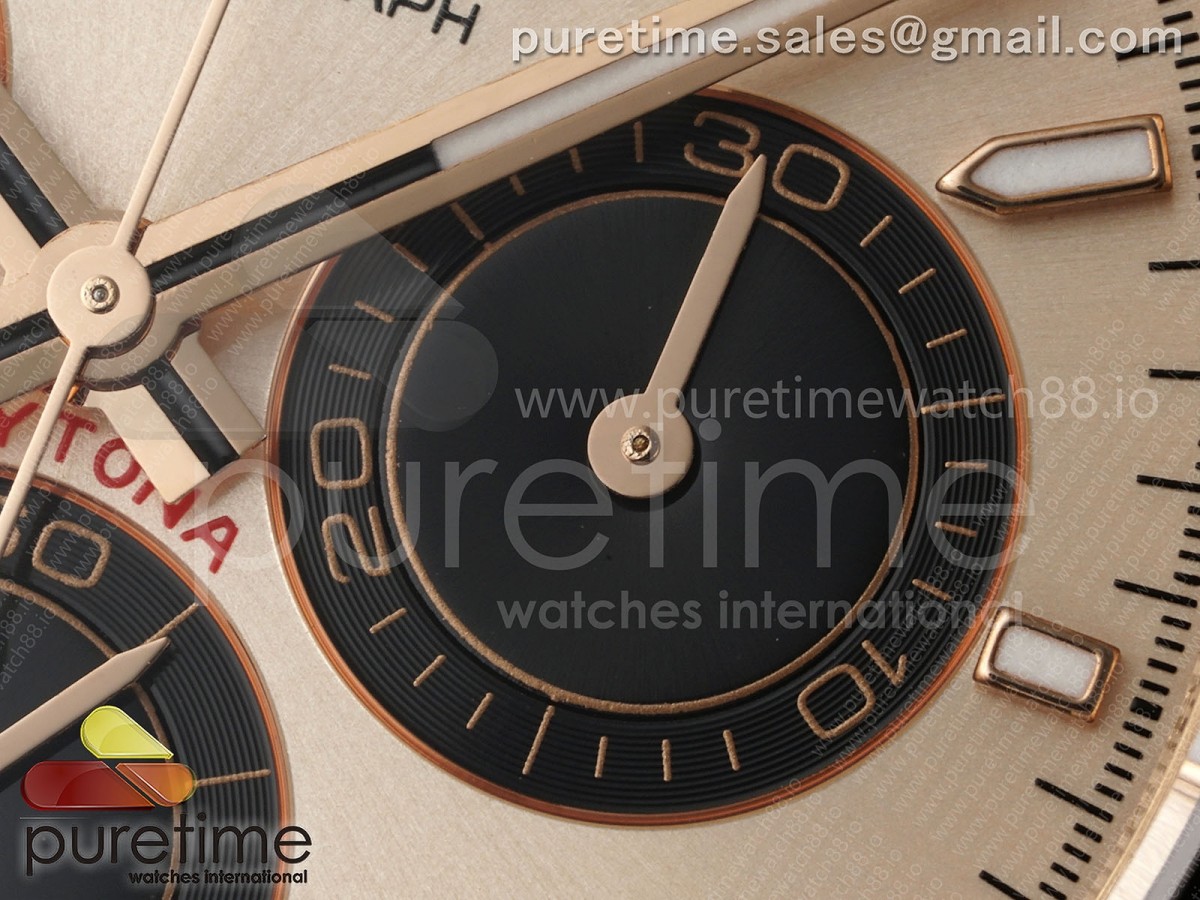 Daytona 126515 AVF RG/Black Dial on Oysterflex Strap DD4131 (Mod)
