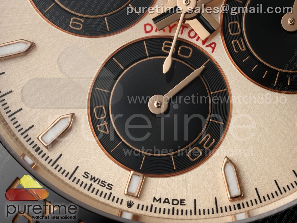 Daytona 126515 AVF RG/Black Dial on Oysterflex Strap DD4131 (Mod)