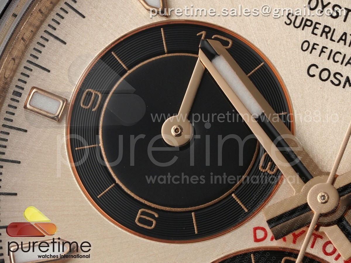 Daytona 126515 AVF RG/Black Dial on Oysterflex Strap DD4131 (Mod)