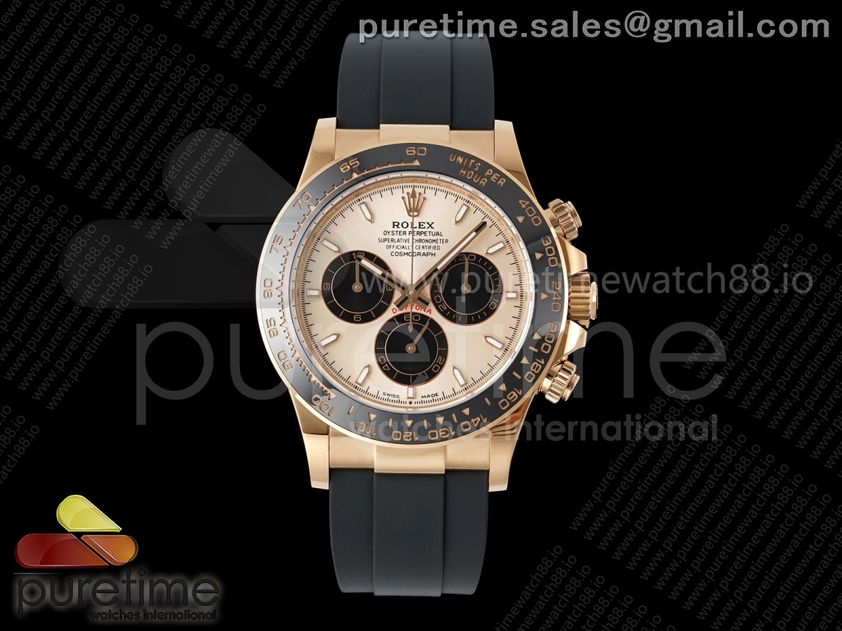 Daytona 126515 AVF RG/Black Dial on Oysterflex Strap DD4131 (Mod)