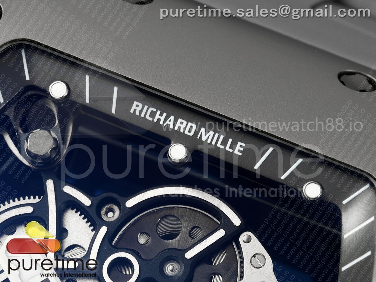 RM055 Gray Ceramic UMI on Shark Rubber Strap RMUL2 Free Sprung