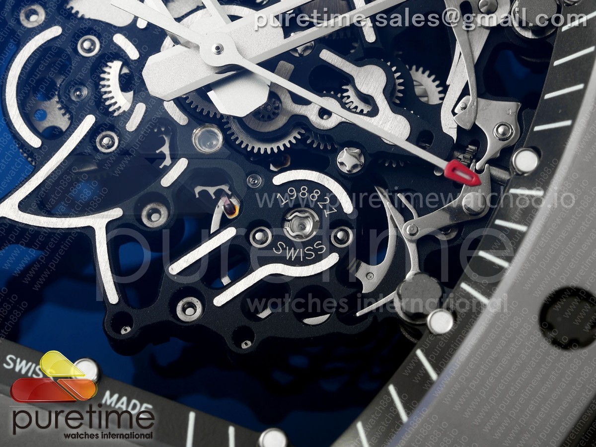 RM055 Gray Ceramic UMI on Shark Rubber Strap RMUL2 Free Sprung
