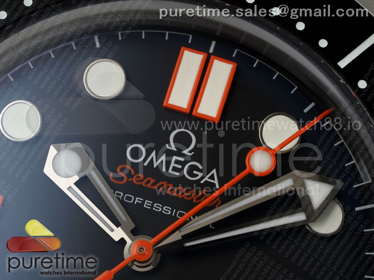Seamaster 300M Diver SS ORF Black/Orange Dial on SS Mesh Bracelet OR8806