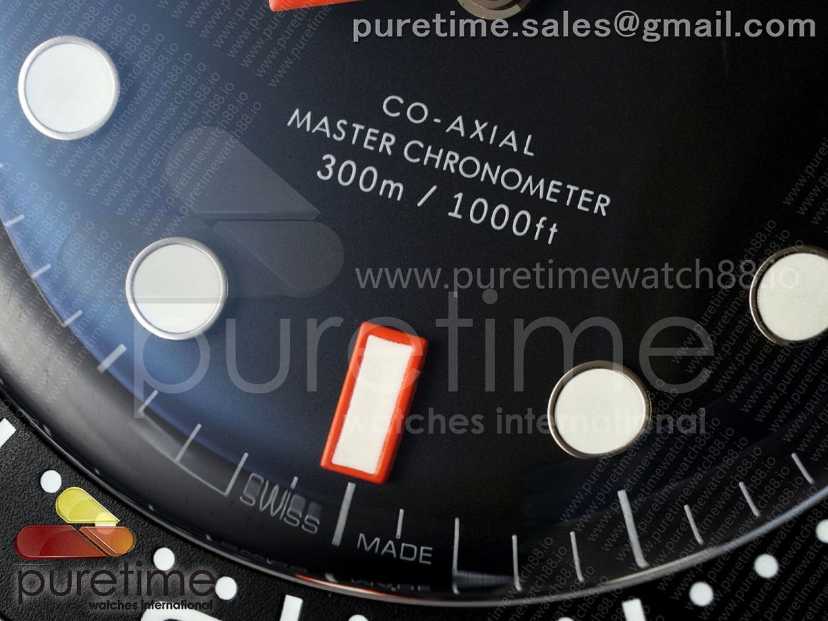 Seamaster 300M Diver SS ORF Black/Orange Dial on SS Mesh Bracelet OR8806