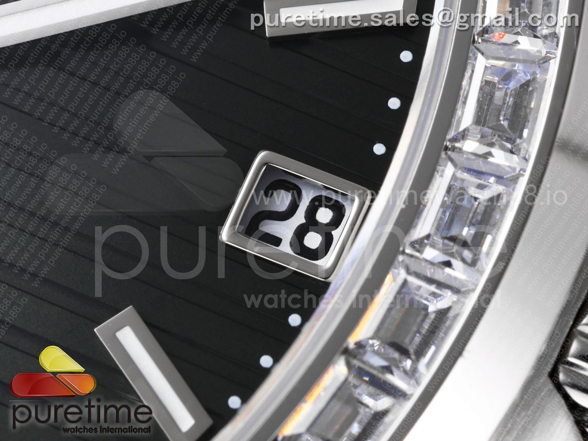 Nautilus 5711 DDF Green Dial Diamonds Bezel on SS Bracelet DD330